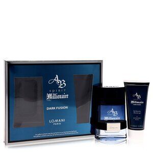 Spirit Millionaire Dark Fusion by Lomani Gift Set -- 3.3 oz Eau De Parfum Spray